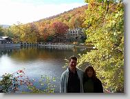 Glenn and Aliza at Lake Susan in Montreat.