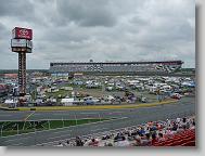 Inside the track for practice.
