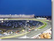 Under the lights now.