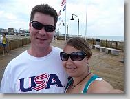 Glenn and Ciara on the boardwalk