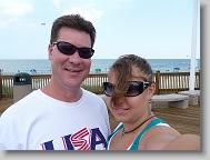 Glenn and Ciara on the boardwalk