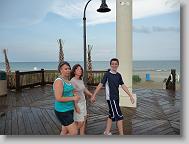 on the boardwalk