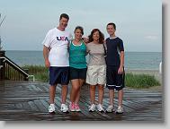 Family photo on the boardwalk